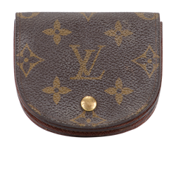Louis Vuitton Monogram Porte Monnaie Coin Purse, Canvas, Mono,CT0071, 1*